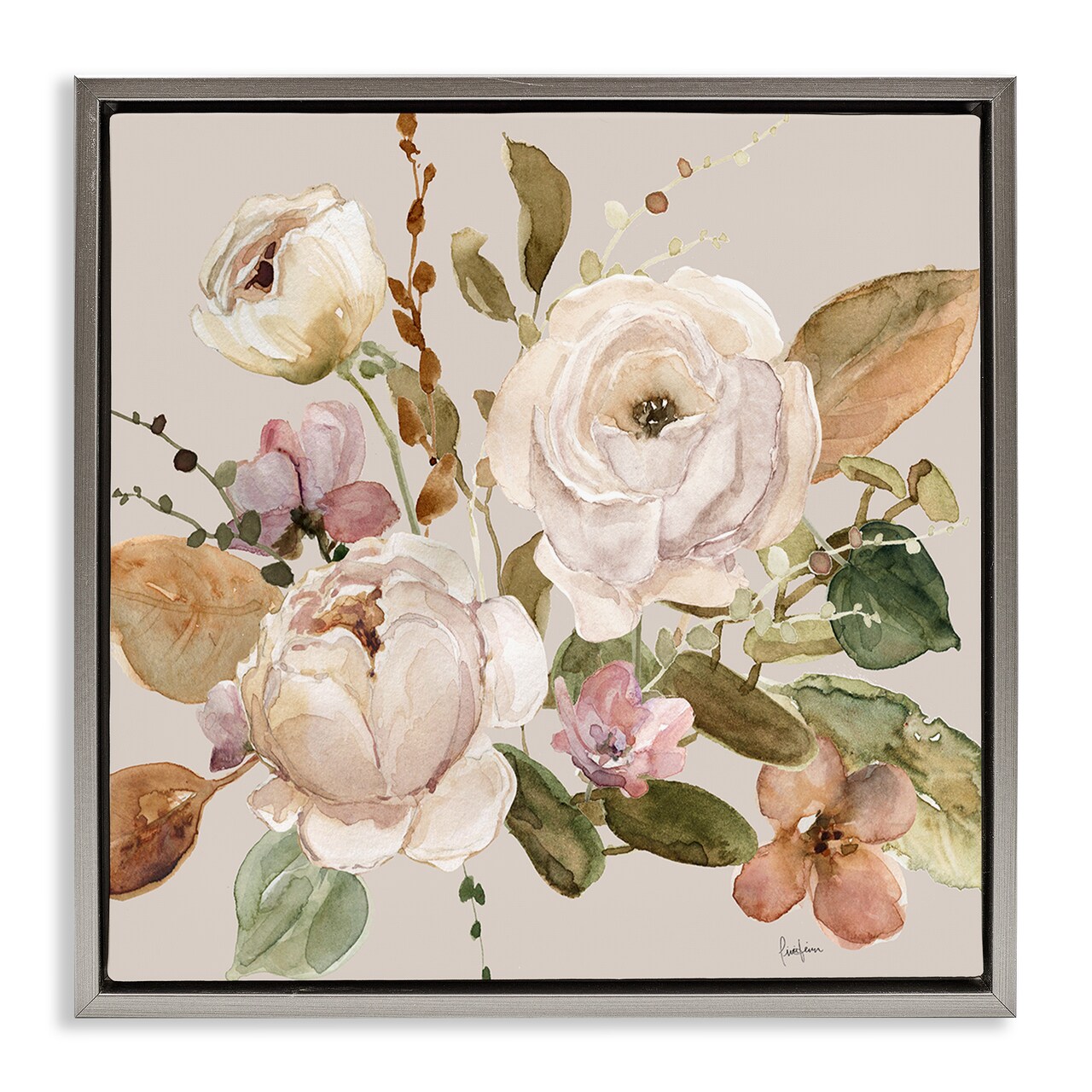 Stupell Industries Watercolor Blossom Bundle Floating Frame By Livi Finn